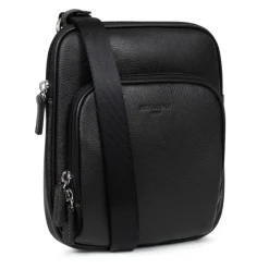 Sacoche Cuir CONFORT Noir Cléo Alia