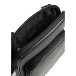 Sacoche Cuir CONFORT Noir Cléo Alia