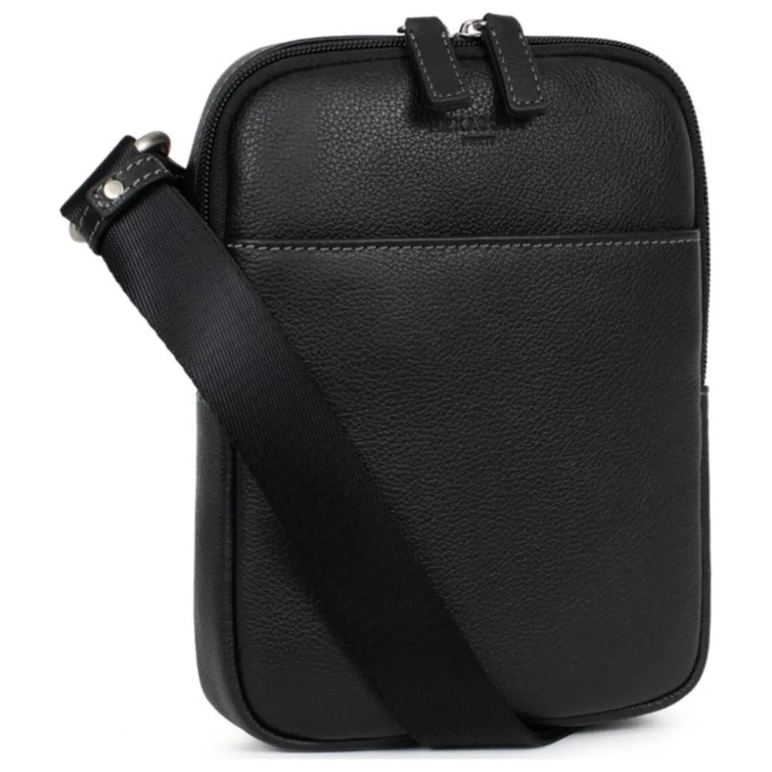 Sacoche Cuir CONFORT Noir Ivan