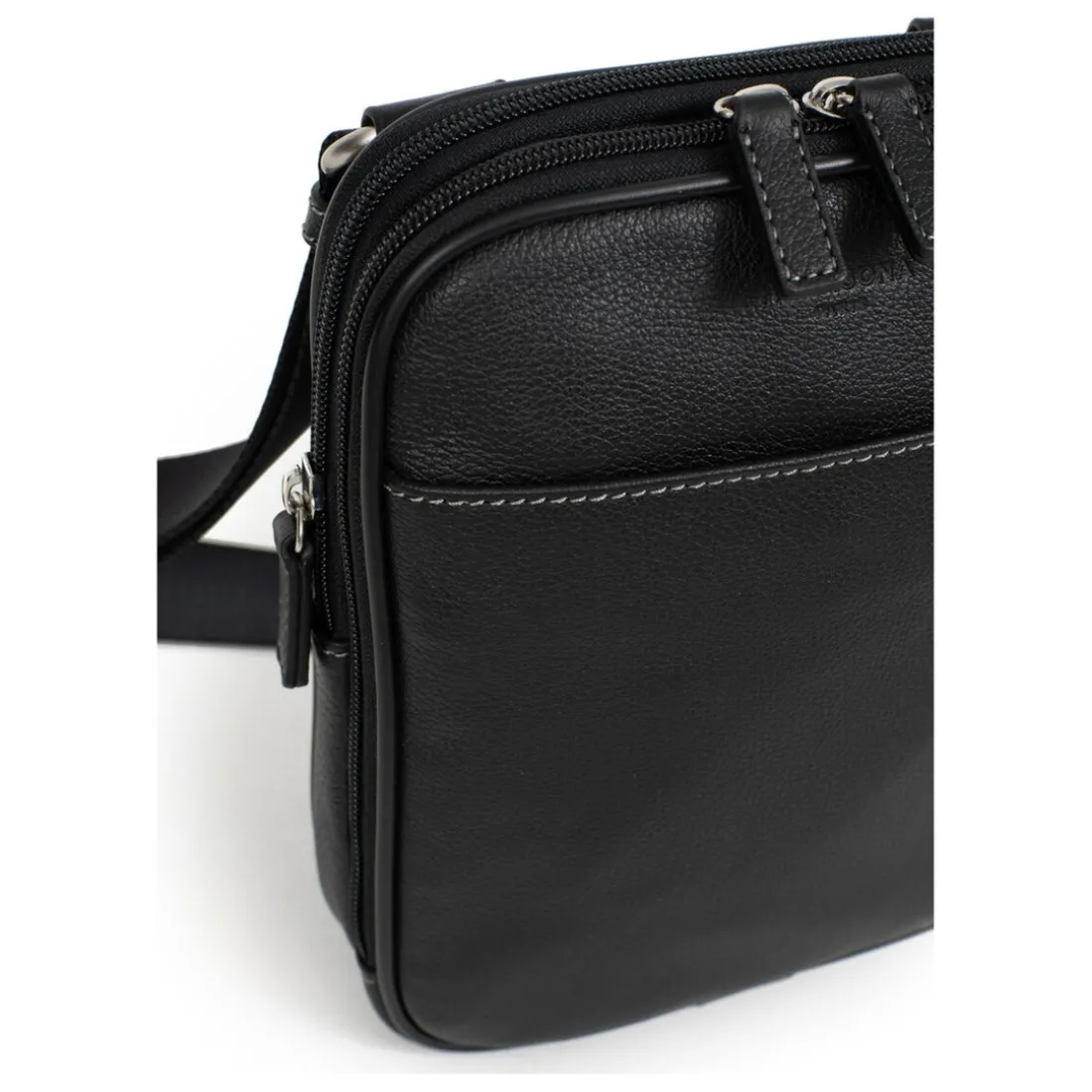 Sacoche Cuir CONFORT Noir Ivan