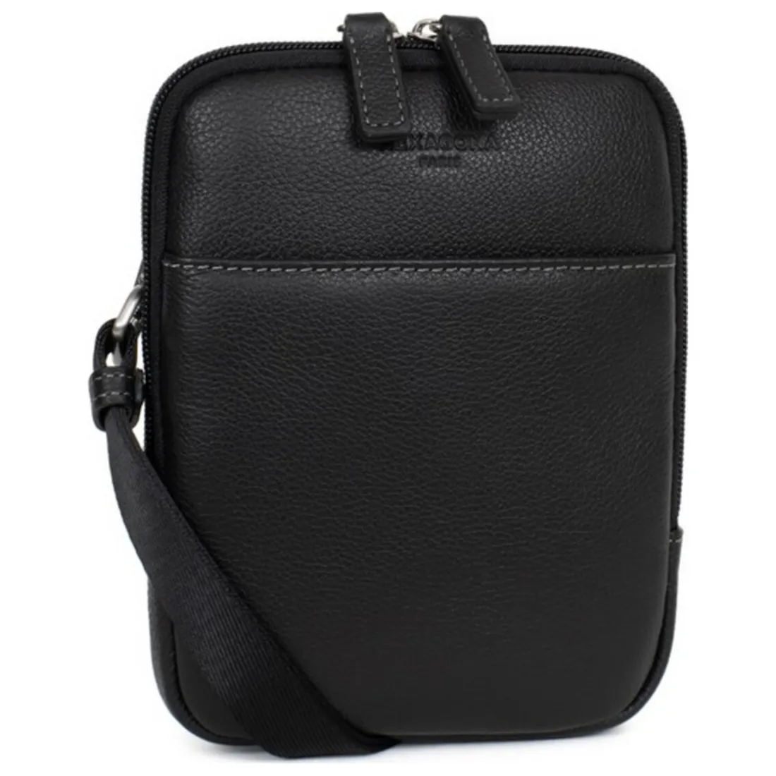 Sacoche Cuir CONFORT Noir Dylan