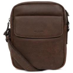 Sacoche Cuir INSTINCT Marron Aaron
