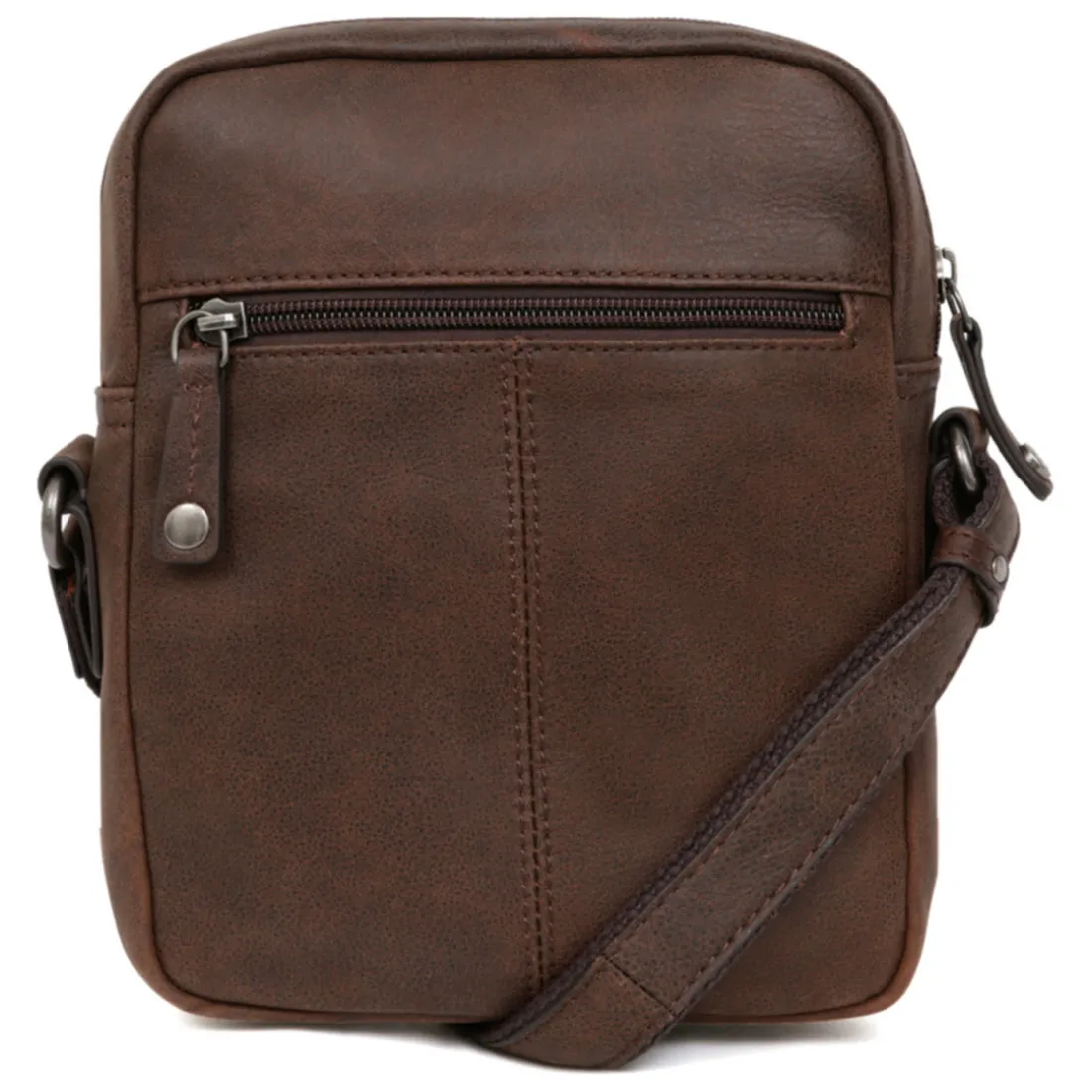 Sacoche Cuir INSTINCT Marron Aaron