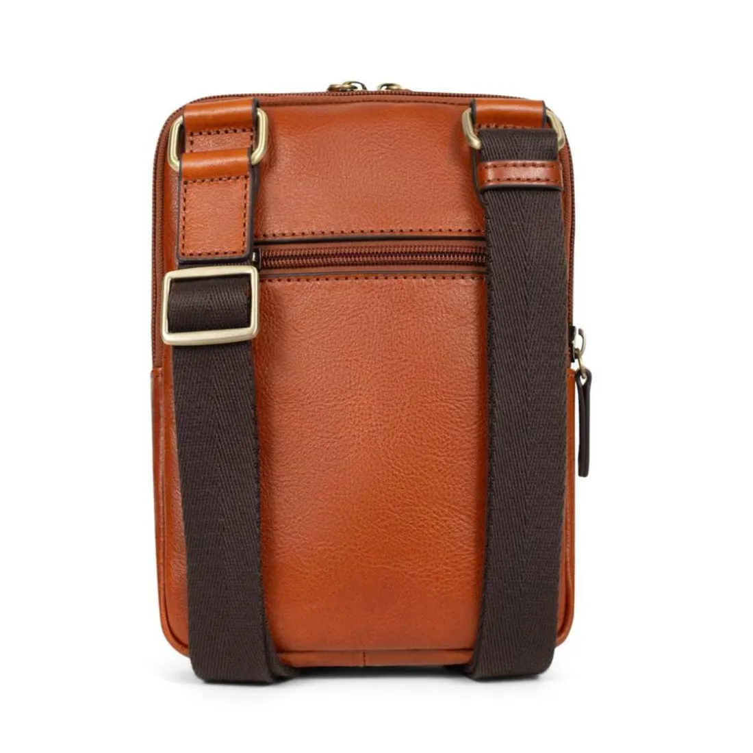 Sacoche Cuir STUART Cognac Adele