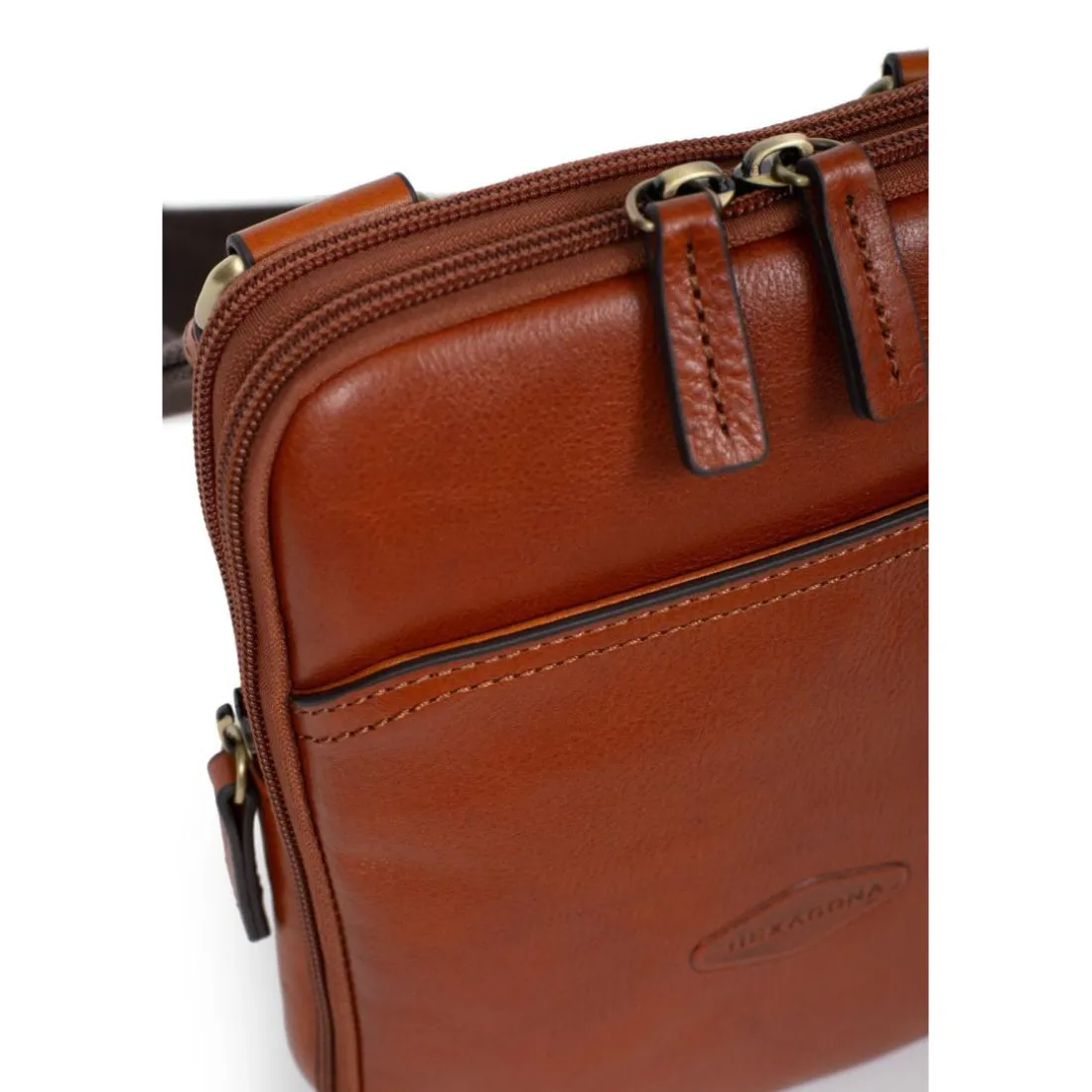 Sacoche Cuir STUART Cognac Adele