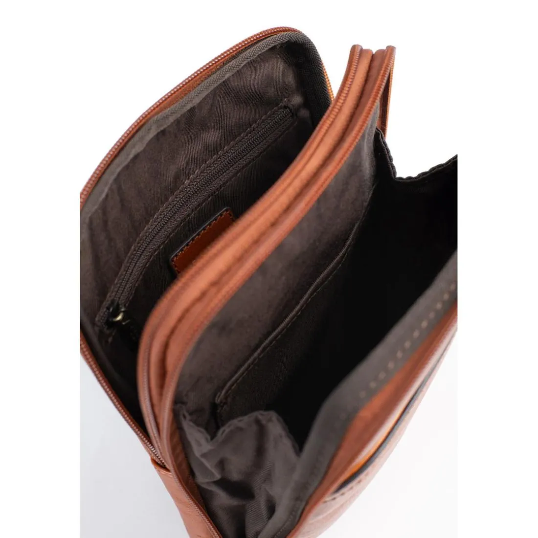 Sacoche Cuir STUART Cognac Adele