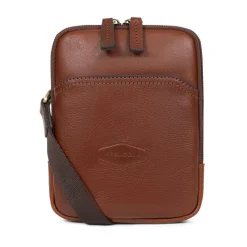 Sacoche Cuir STUART Marron Lise