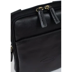 Sacoche Cuir STUART Noir Bree