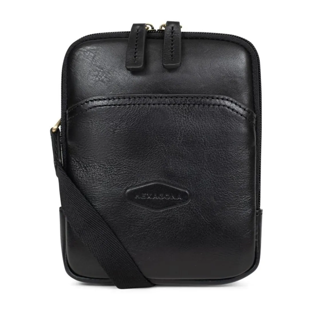 Sacoche Cuir STUART Noir Olia