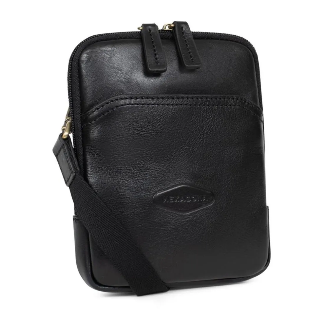 Sacoche Cuir STUART Noir Olia
