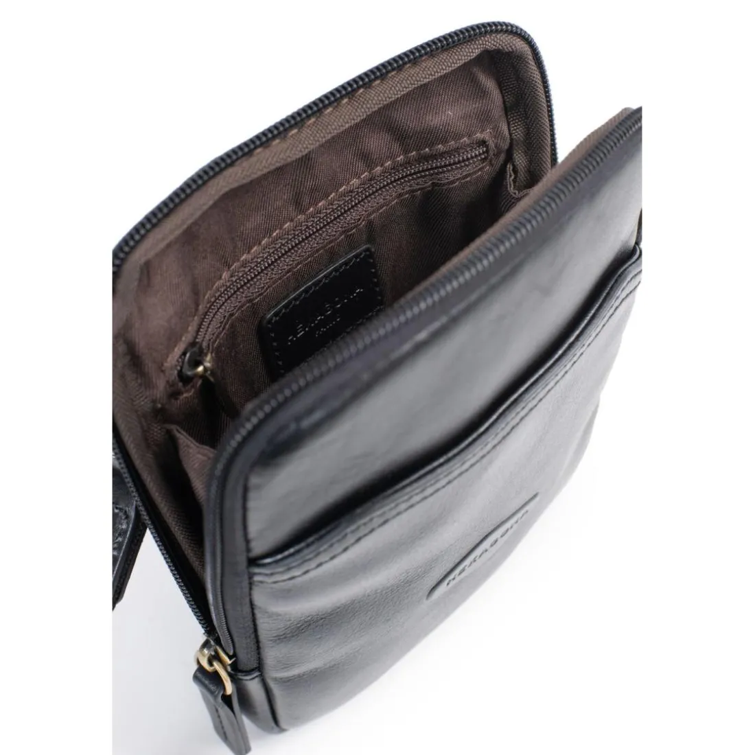 Sacoche Cuir STUART Noir Olia