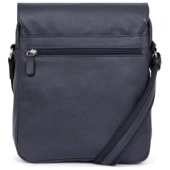 Sacoche tablette Cuir CONFORT Marine