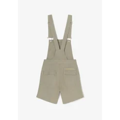 Salopette fille, MARCIA blanc Pey en coton