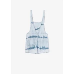 Salopette fille, short HELLASGI bleu