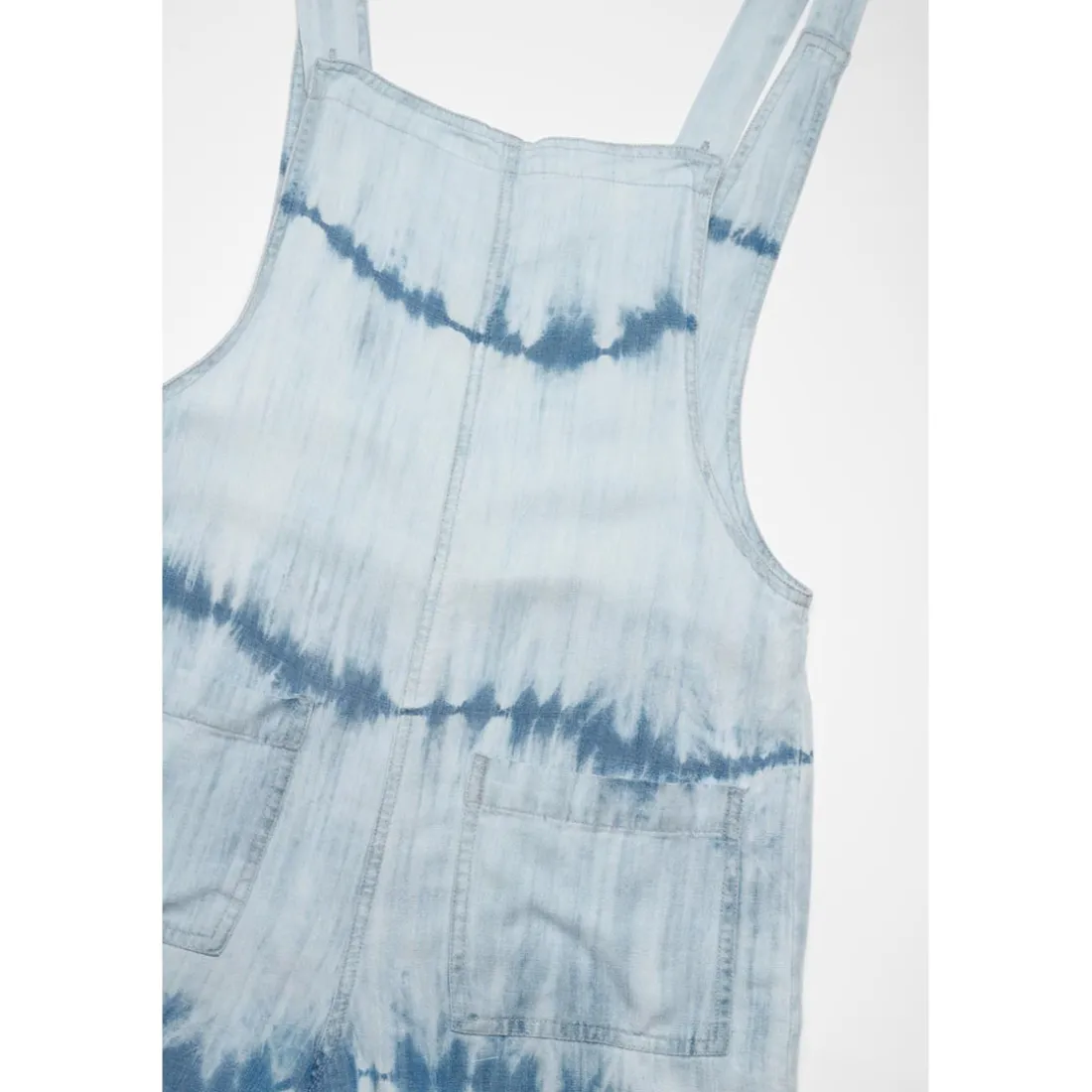 Salopette fille, short HELLASGI bleu
