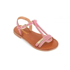 Sandale enfant BADAZAR Rose en cuir