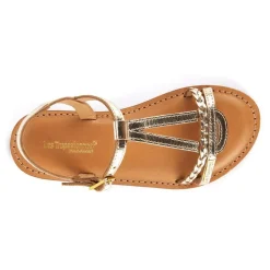 Sandale Enfant Badou Or - Les Tropéziennes en cuir
