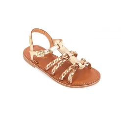 Sandale enfant BAIA or en cuir