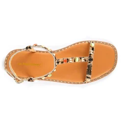 Sandale Enfant Clelia Leopard - Les Tropéziennes marron en cuir