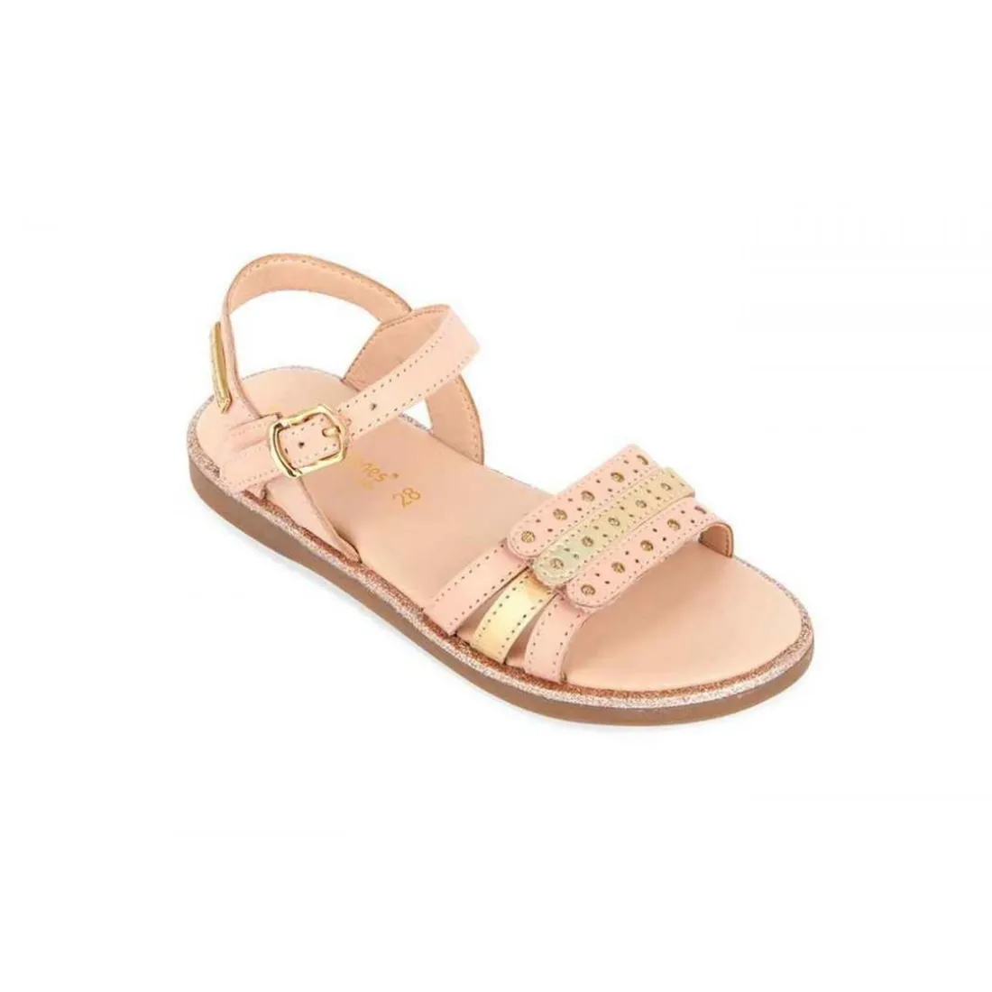 Sandale enfant ISIDOR Rose en cuir