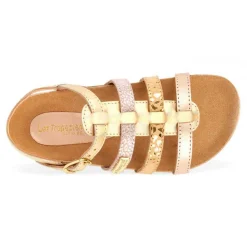 Sandale enfant IZAZ Multicolore rose en cuir