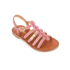 Sandale enfant MONZAR rose en cuir