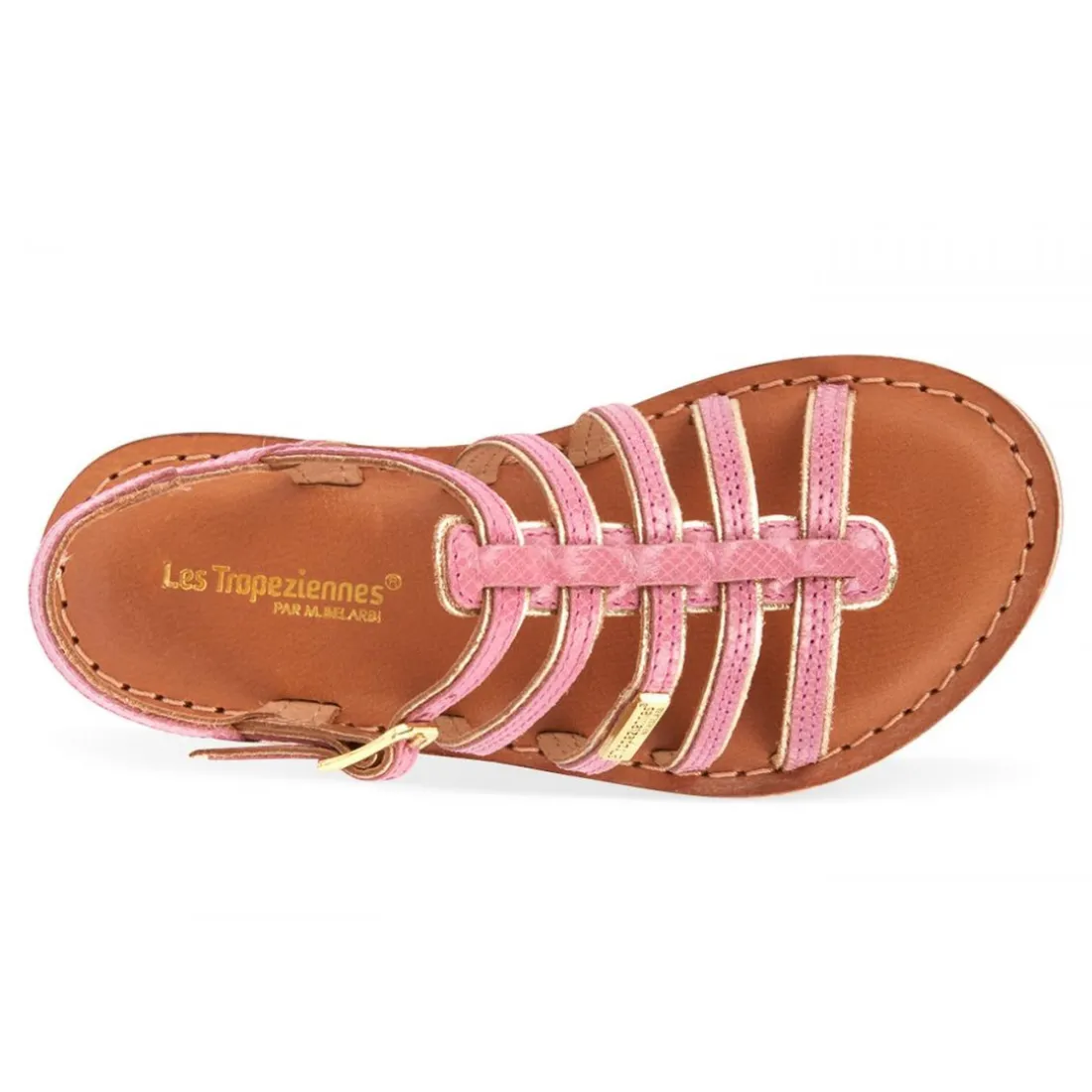 Sandale enfant MONZAR rose en cuir