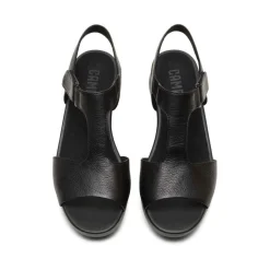 Sandale Femme Balloon noir en cuir