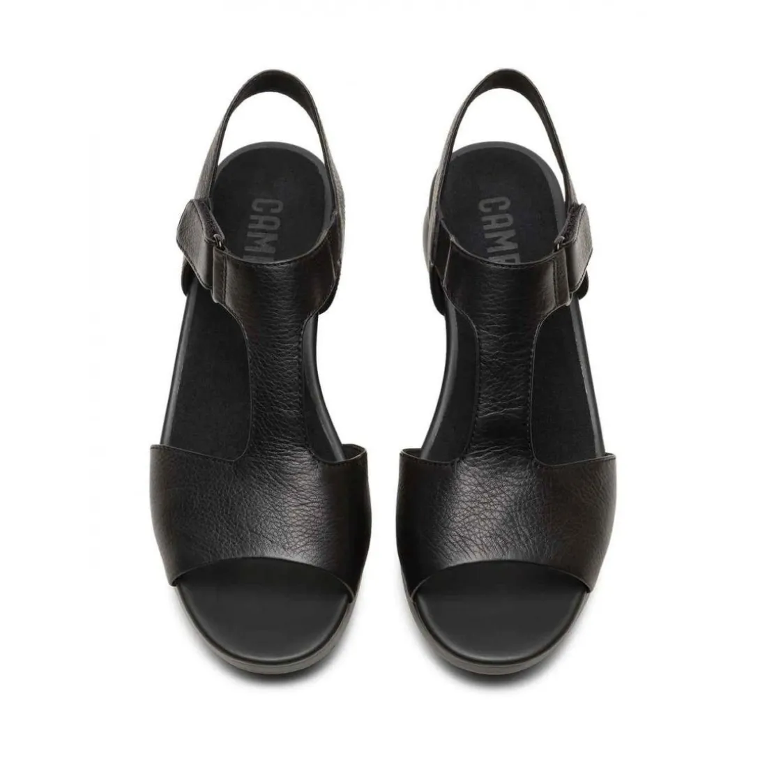 Sandale Femme Balloon noir en cuir
