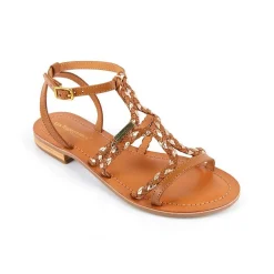 Sandale Femme Bongo Miel - Les Tropéziennes en cuir