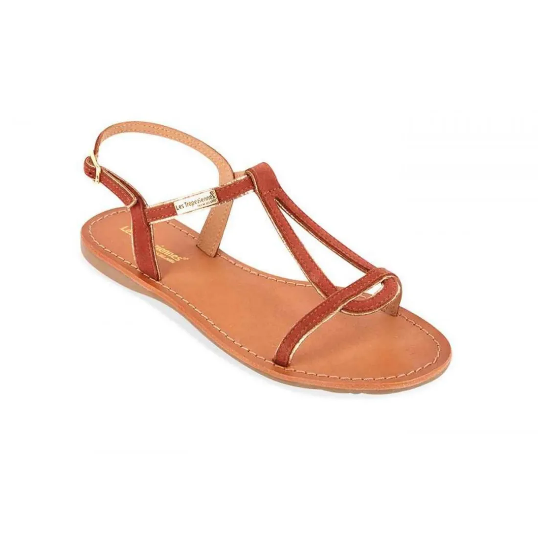 Sandale femme HABUC Terracotta en cuir