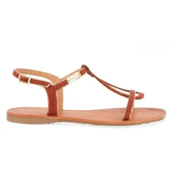 Sandale femme HABUC Terracotta en cuir