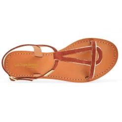Sandale femme HABUC Terracotta en cuir
