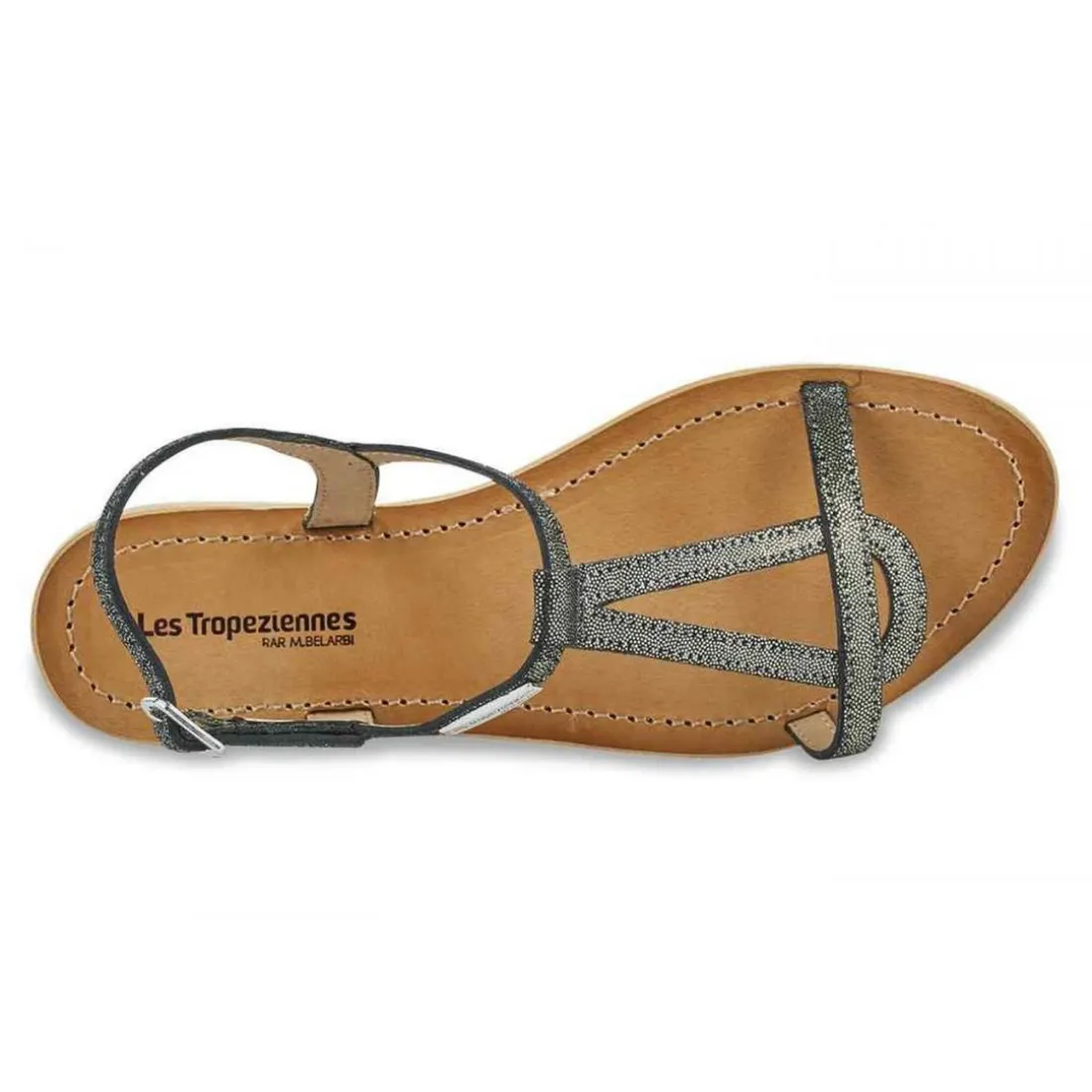 Sandale femme HAMAT Noir en cuir