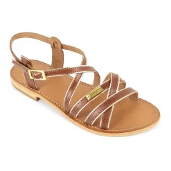Sandale Femme Hapax Tan - Les Tropéziennes marron en cuir