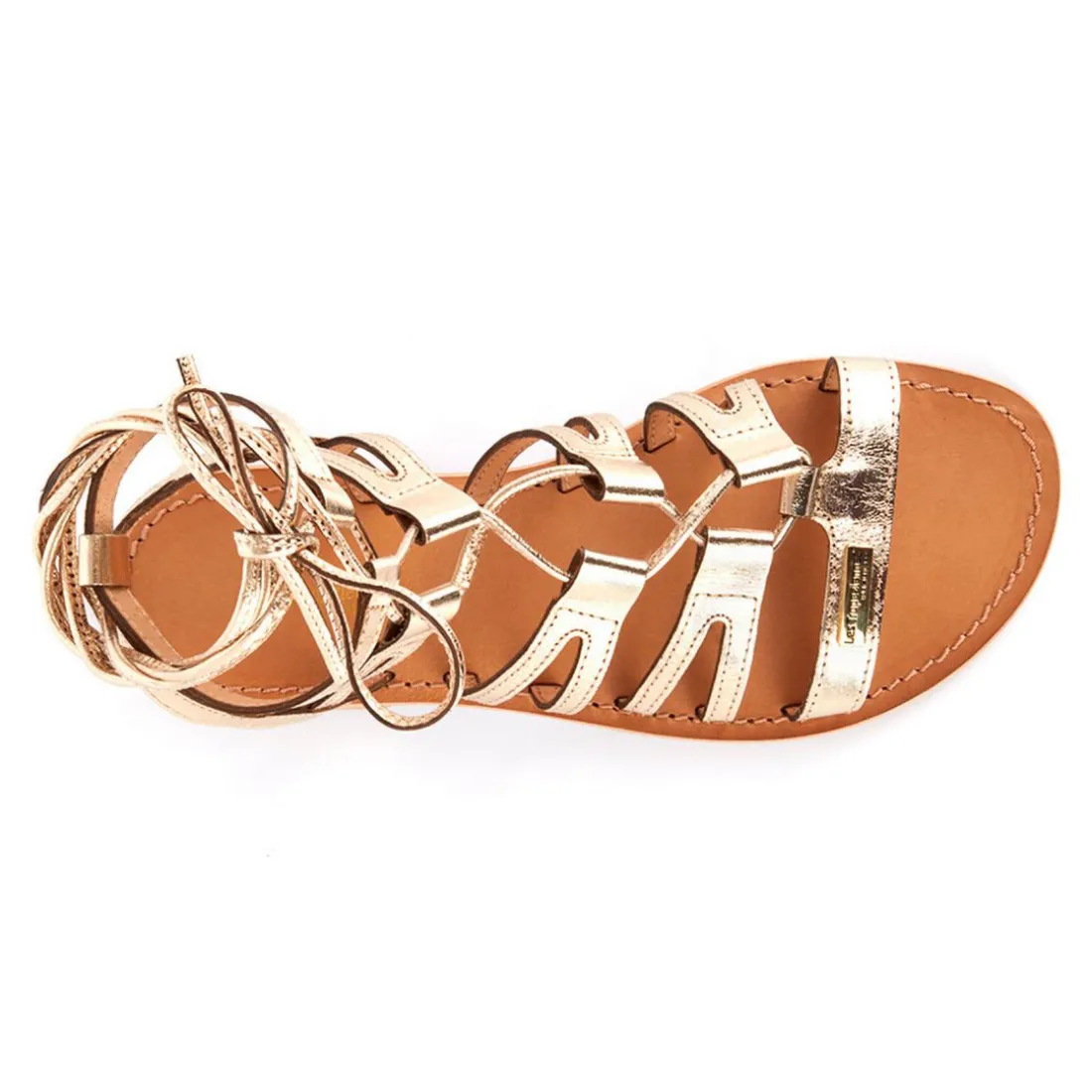Sandale Femme Hercule Or - Les Tropéziennes en cuir