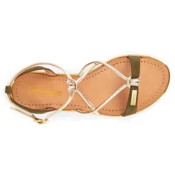 Sandale femme HIRONBUC Kaki en cuir