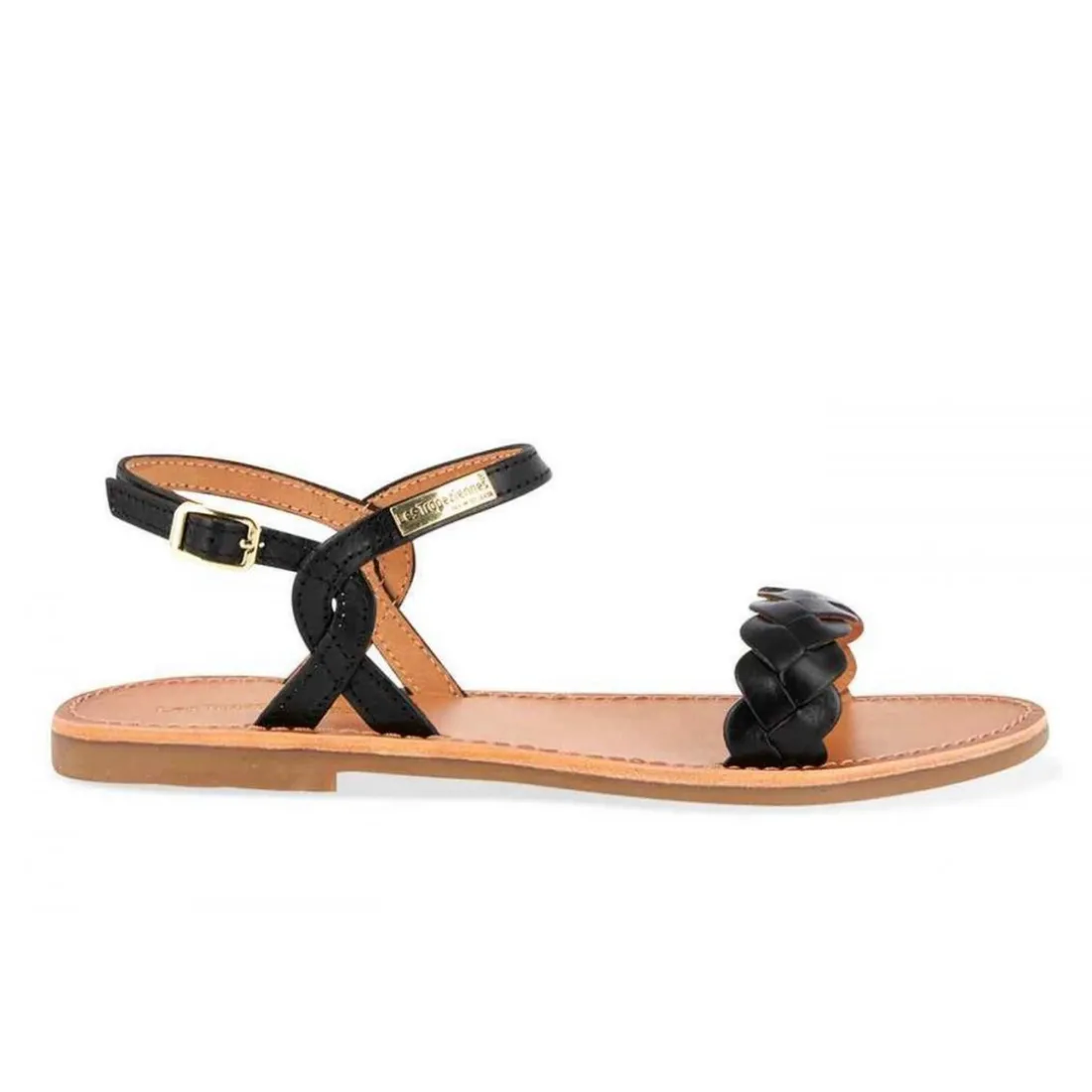 Sandale femme HORTENSE Noir en cuir