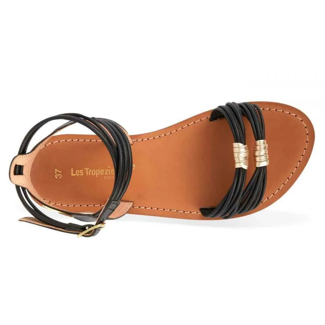 Sandale femme IDUMEA Noir en cuir