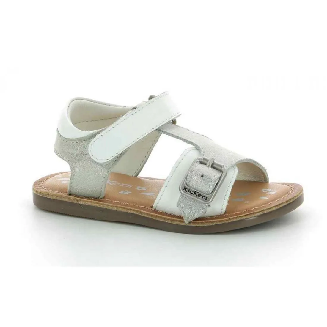 Sandale Fille DIAZZ blanc en cuir