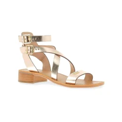 Sandales à talon femme HOCEAN or en cuir