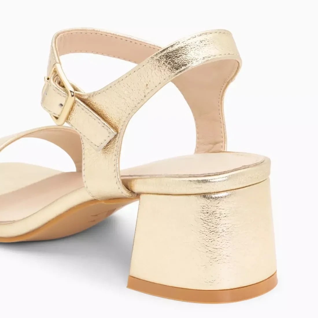 Sandales à talons or LAURIE