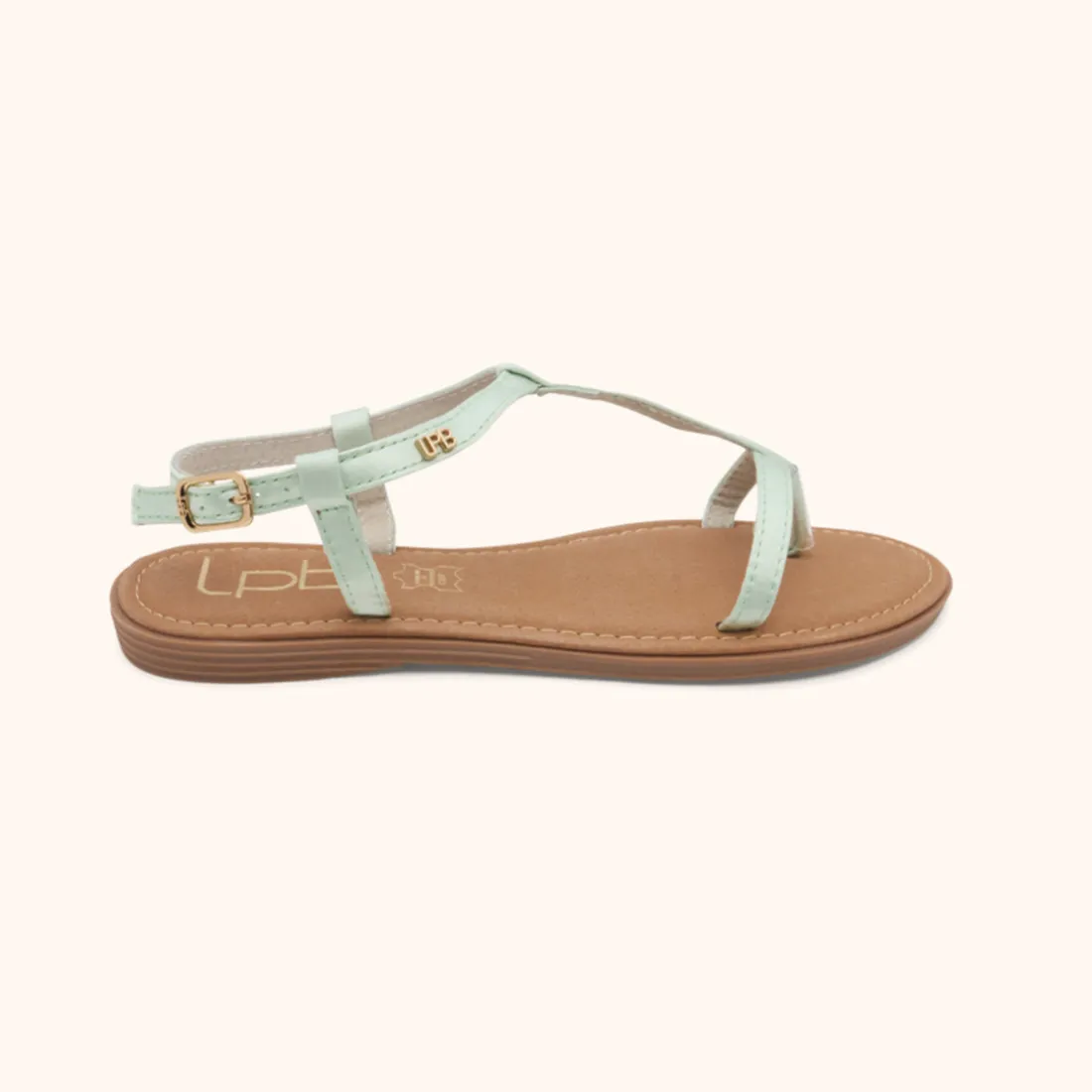 Sandales BULLE Vert d'eau satin