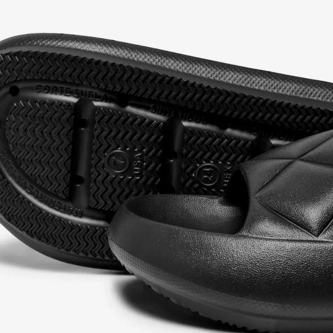 Sandales de bain femme noir