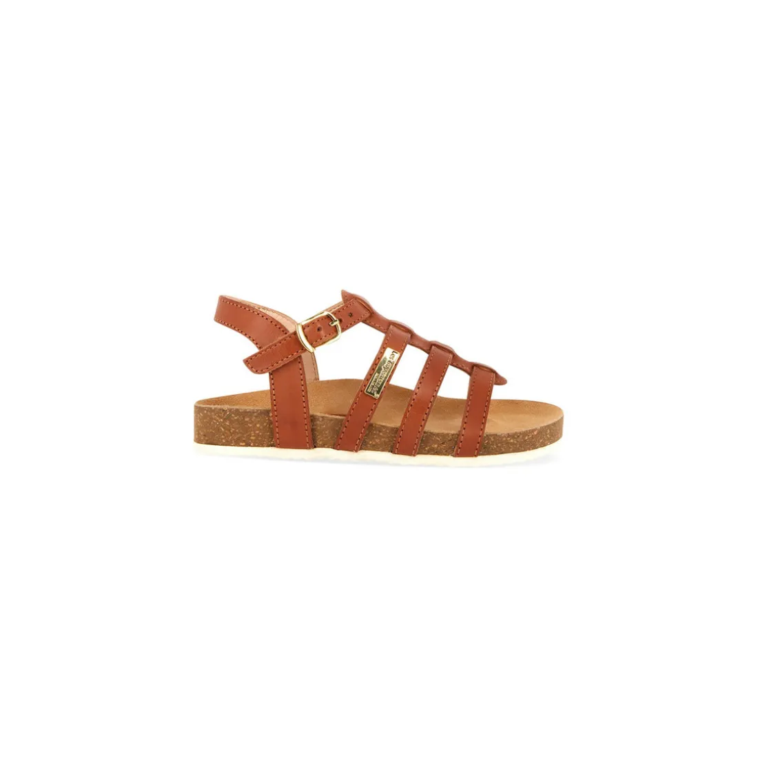 Sandales enfant IZAZ marron en cuir