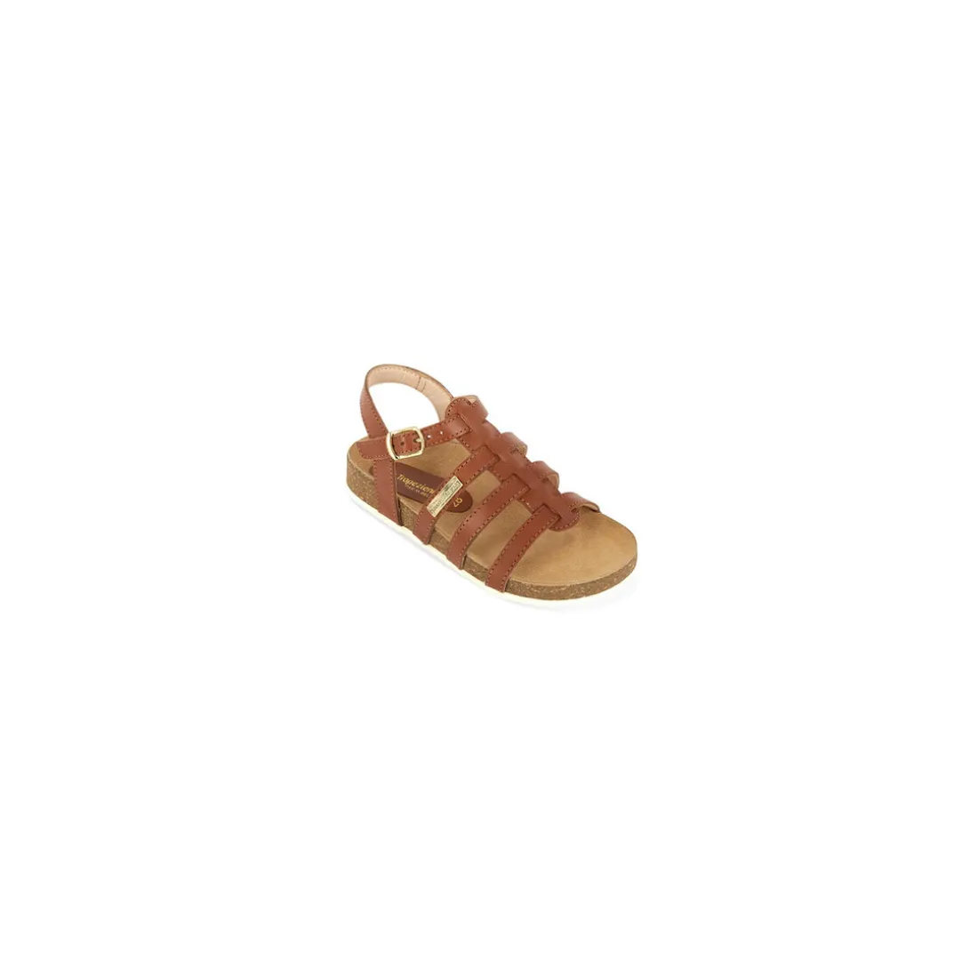 Sandales enfant IZAZ marron en cuir