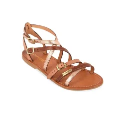 Sandales femme BUKEL nude en cuir