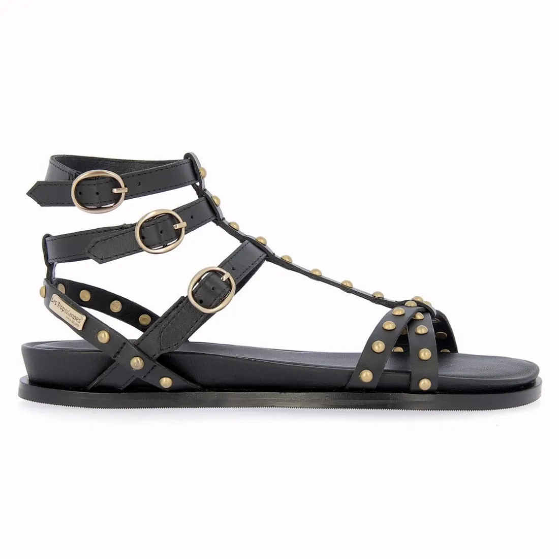 Sandales femme COOLALY noir en cuir