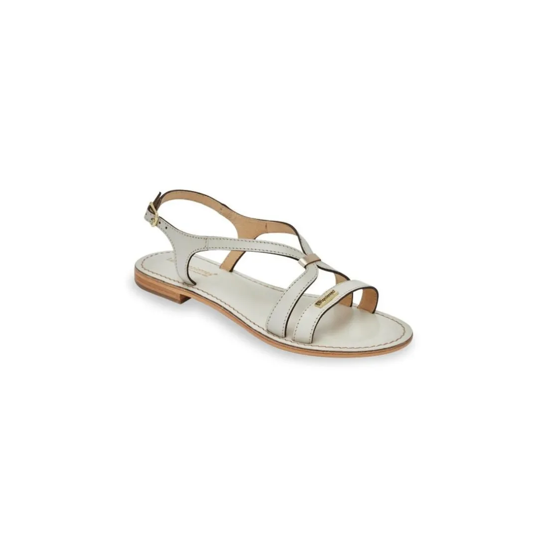 Sandales HAMOON creme en cuir