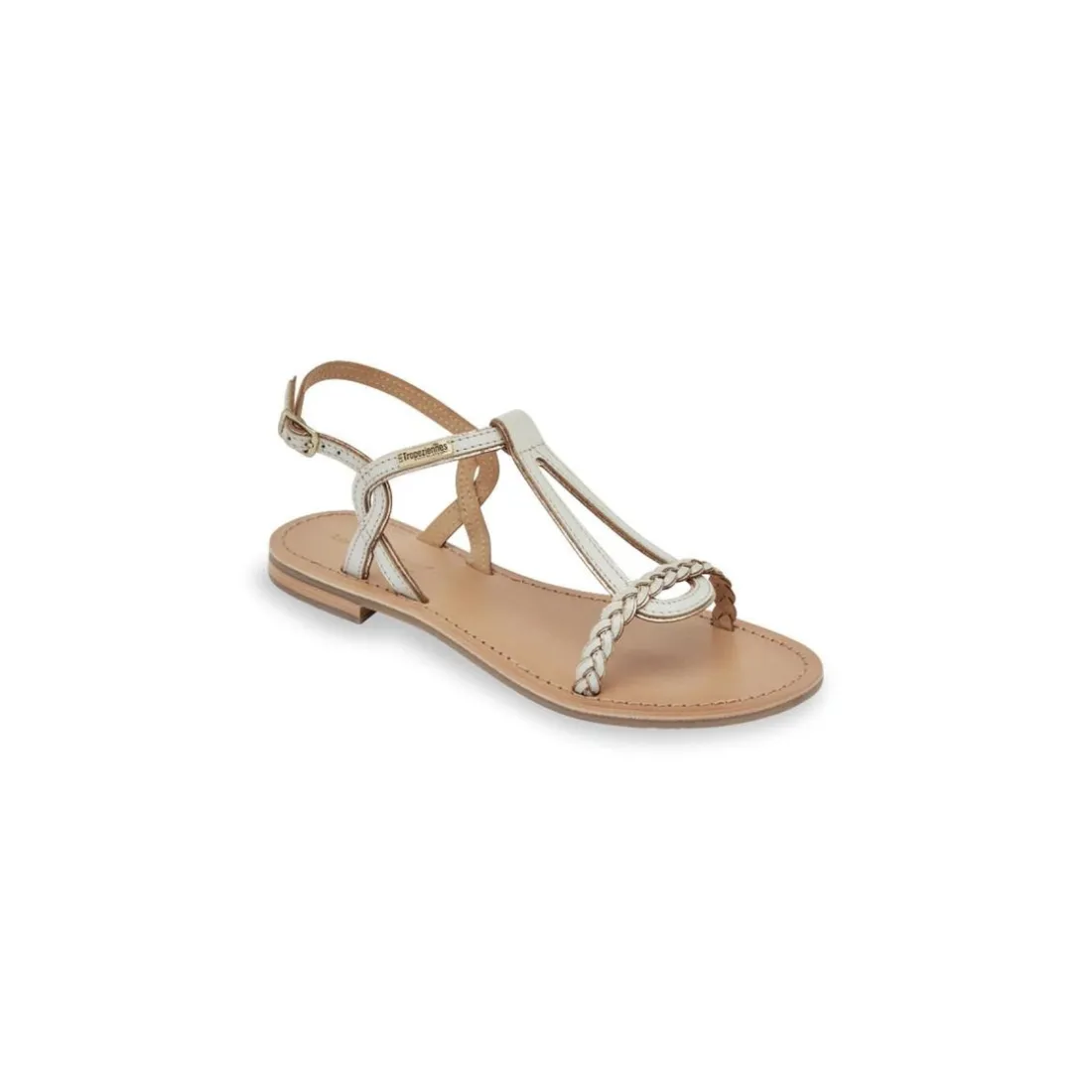 Sandales HAPPY creme en cuir